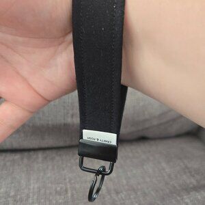 Crafty & Posh Black Handmade Key Wristlet